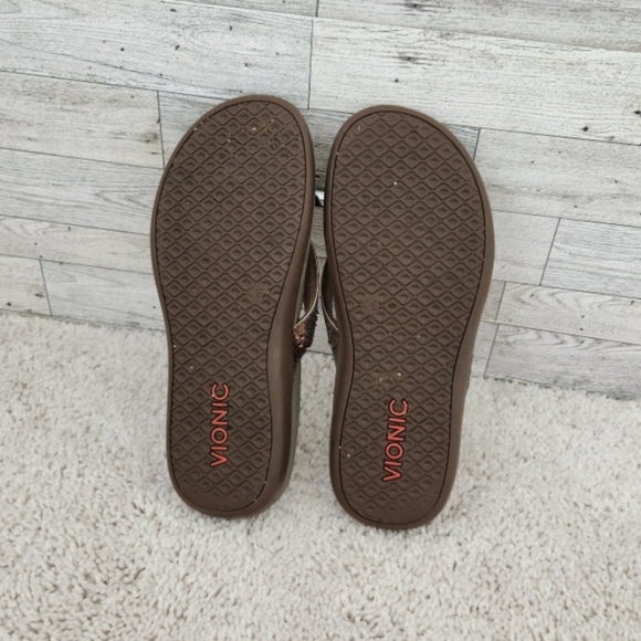 Vionic Tide Sequins Toe Post Sandals - Picture 3 of 6